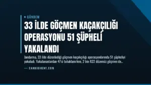 33 İlde Göçmen Kaçakçılığı Operasyonu 51 Şüpheli Yakalandı