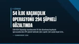 54 İlde Kaçakçılık Operasyonu 294 Şüpheli Gözaltında