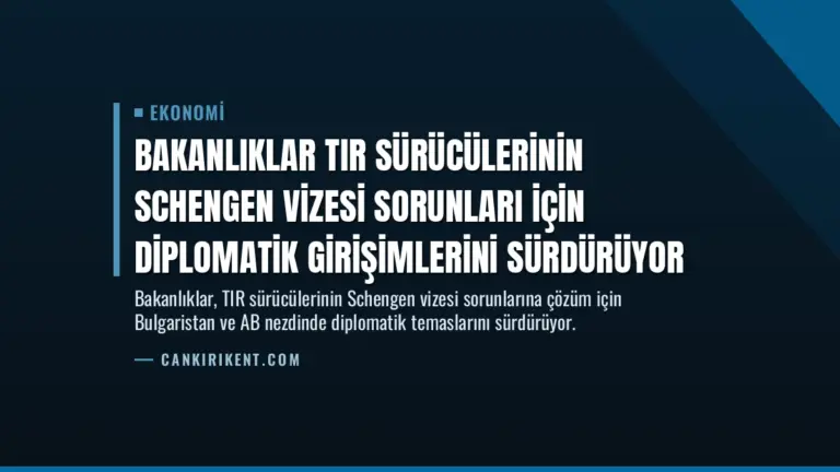 Bakanlıklar TIR Sürücülerinin Schengen Vizesi Sorunları İçin Diplomatik Girişimlerini Sürdürüyor