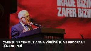 Çankırı 15 Temmuz Anma Yürüyüşü ve Programı Düzenlendi