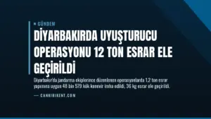 Diyarbakırda Uyuşturucu Operasyonu 12 Ton Esrar Ele Geçirildi