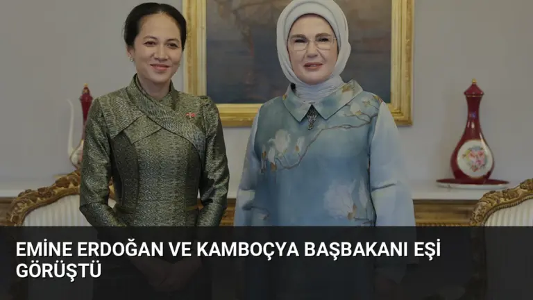 Emine Erdoğan ve Kamboçya Başbakanı Eşi Görüştü
