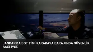 Jandarma Bot Timi Karakaya Barajı'nda Güvenlik Sağlıyor