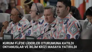 Kurum Fiji’de Liderler Oturumuna Katıldı Okyanuslar ve İklim Krizi Masaya Yatırıldı