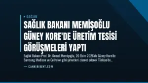 Sağlık Bakanı Memişoğlu Güney Kore’de Üretim Tesisi Görüşmeleri Yaptı